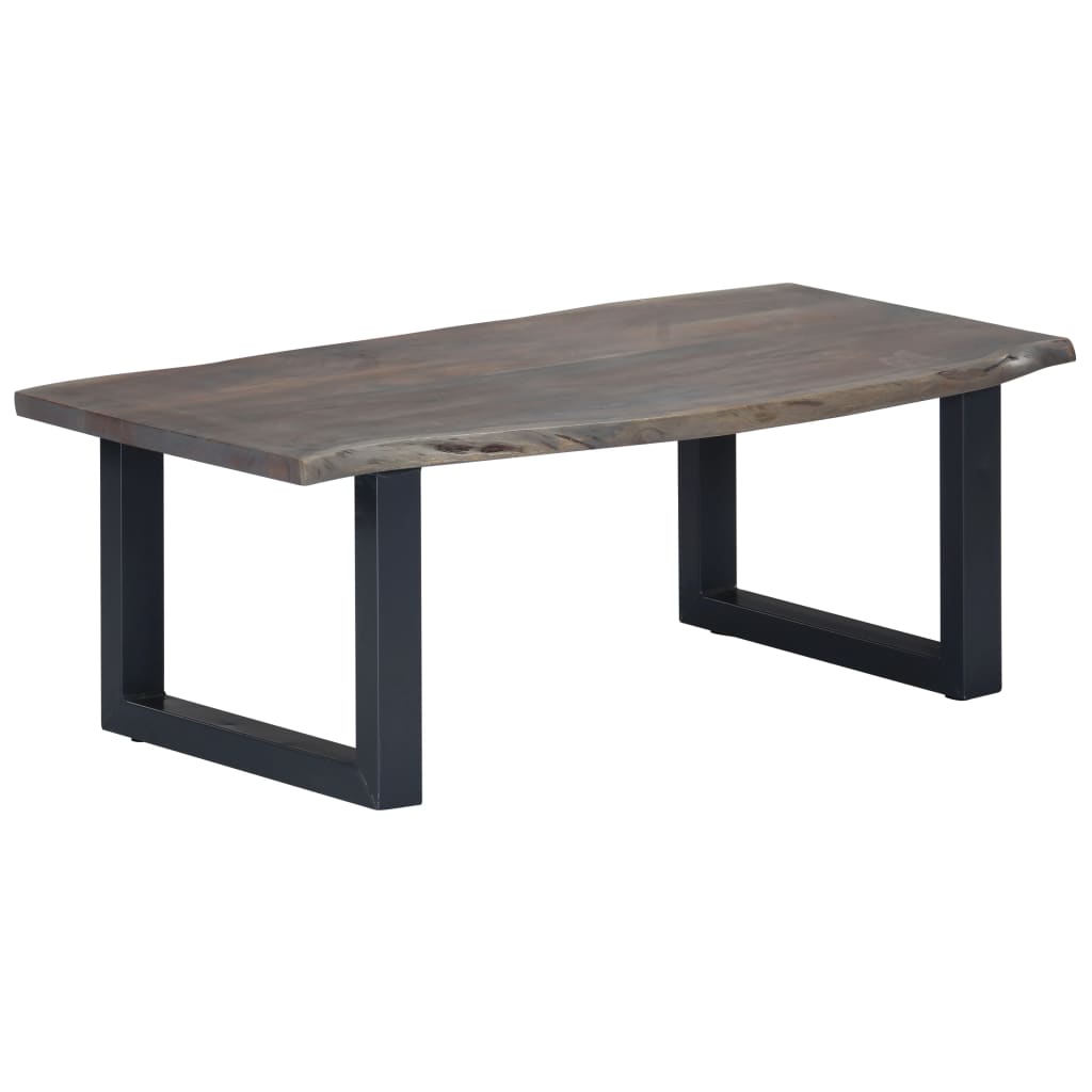 Coffee Table With Live Edges 115X60X40Cm Solid Acacia Wood