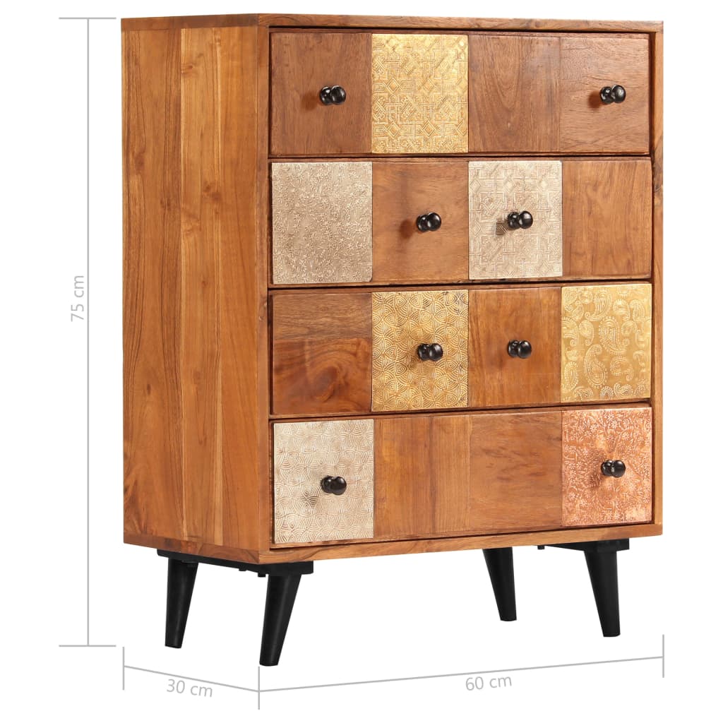 Chest Of Drawers Solid Acacia Wood