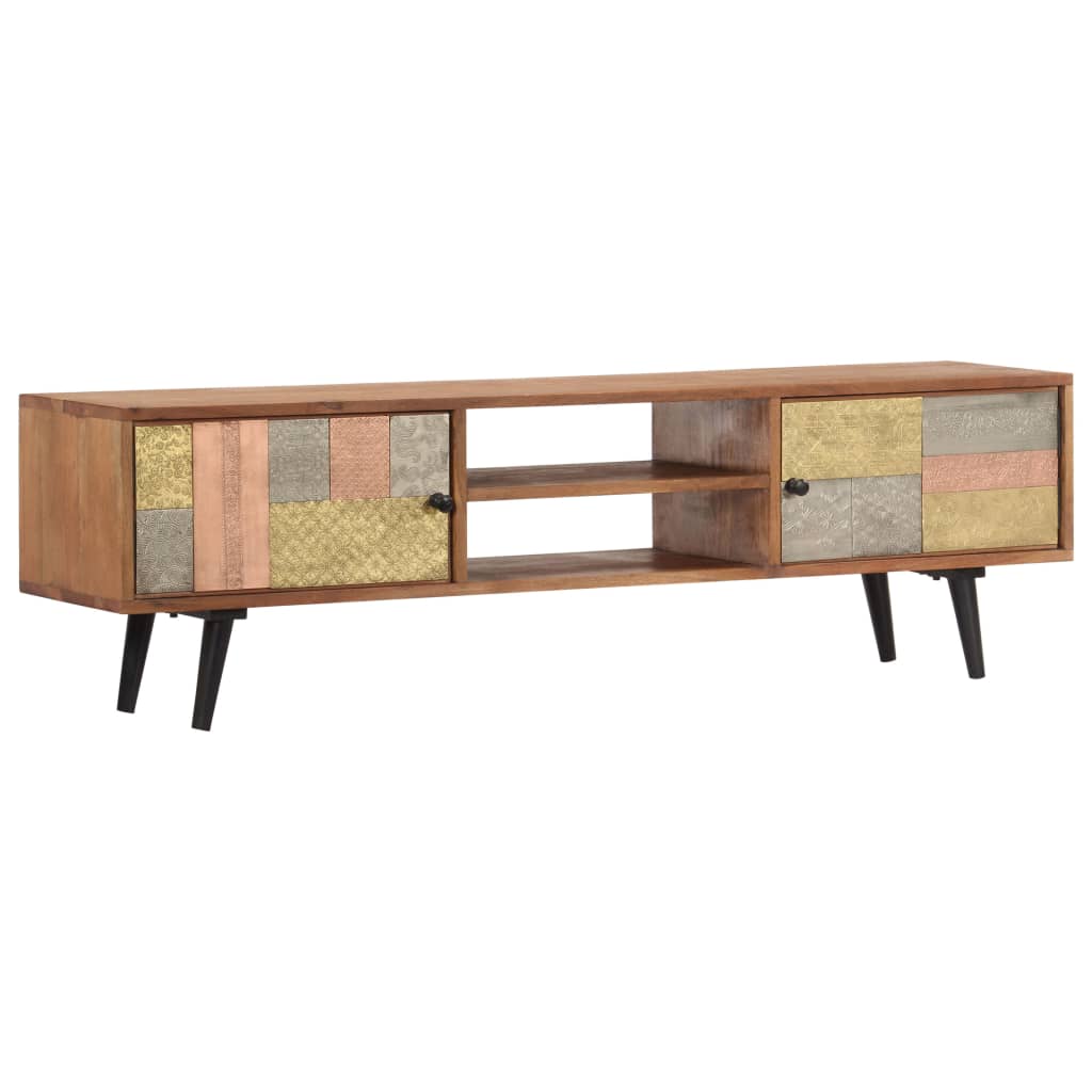 Tv Cabinet 140X30X40 Cm Solid Acacia Wood