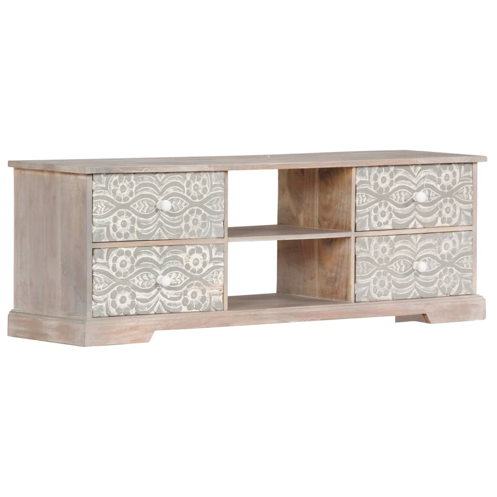 Tv Cabinet 120X30X40 Cm Solid Acacia Wood
