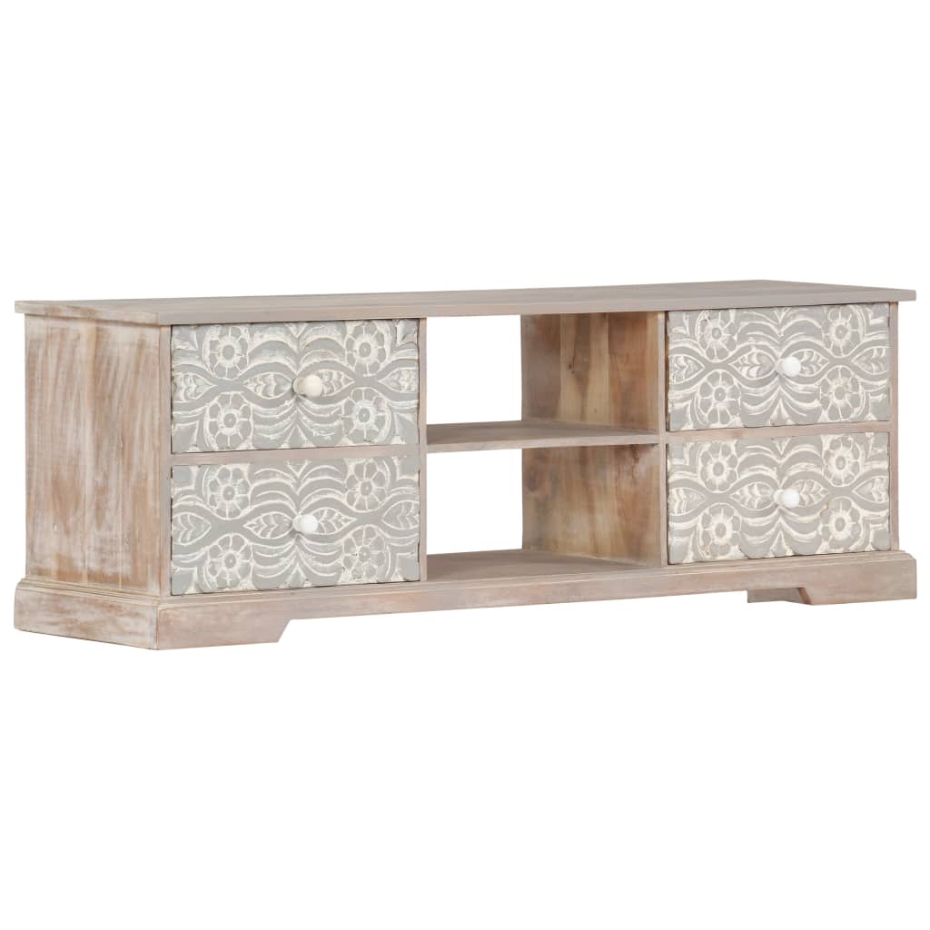 Tv Cabinet 120X30X40 Cm Solid Acacia Wood