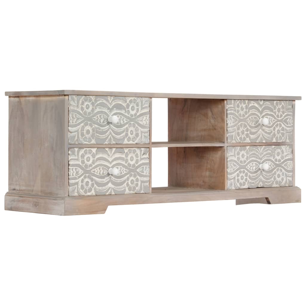 Tv Cabinet 120X30X40 Cm Solid Acacia Wood