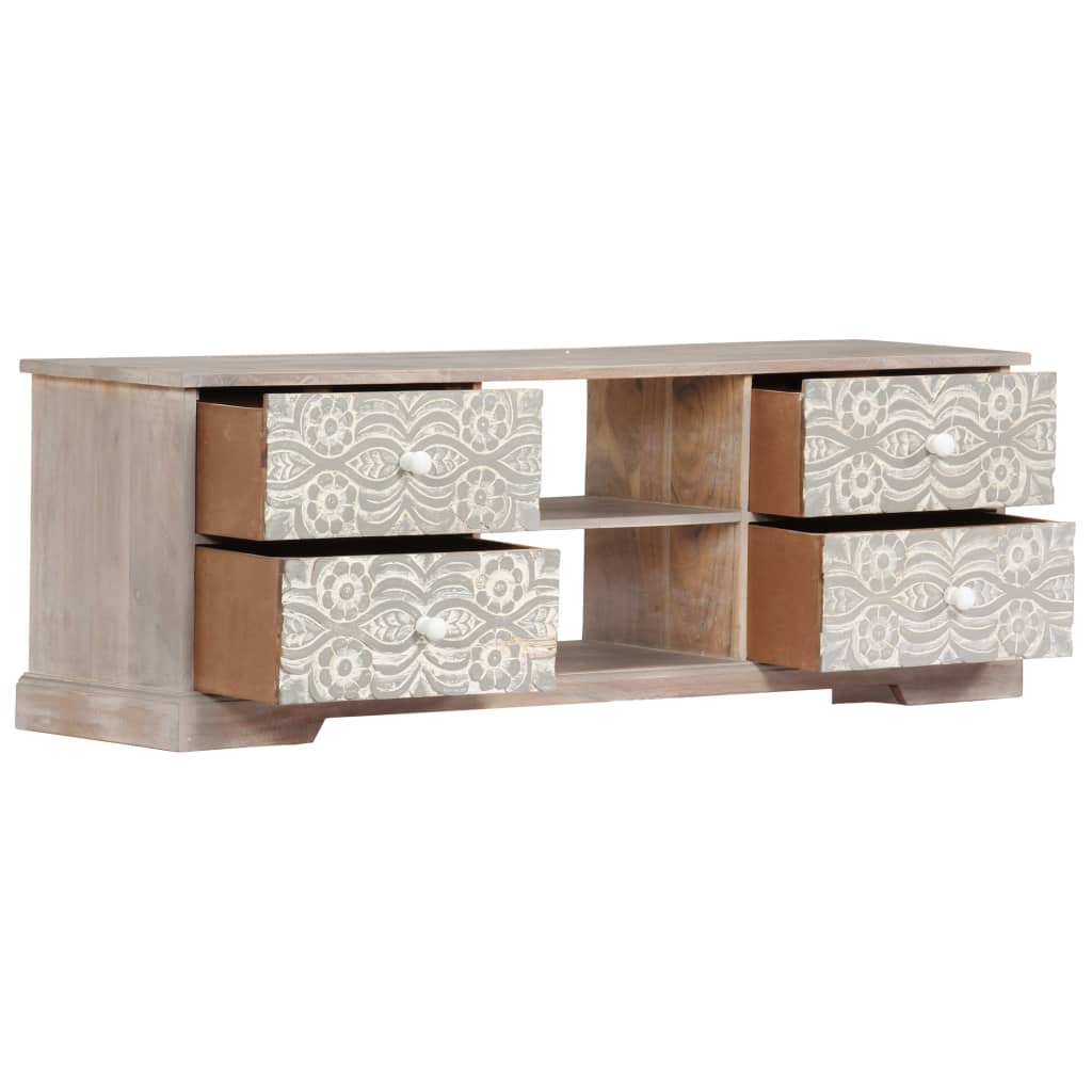 Tv Cabinet 120X30X40 Cm Solid Acacia Wood