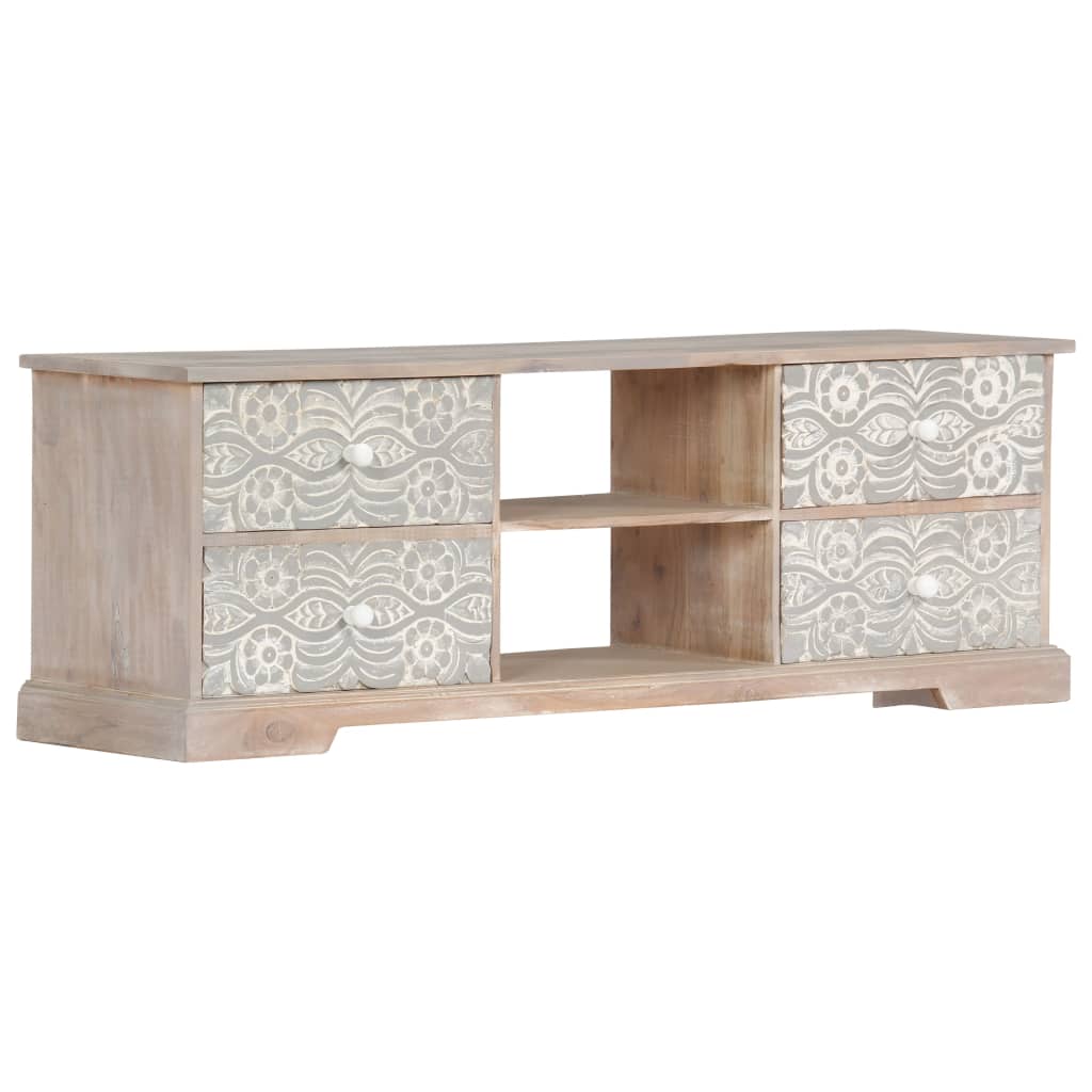 Tv Cabinet 120X30X40 Cm Solid Acacia Wood