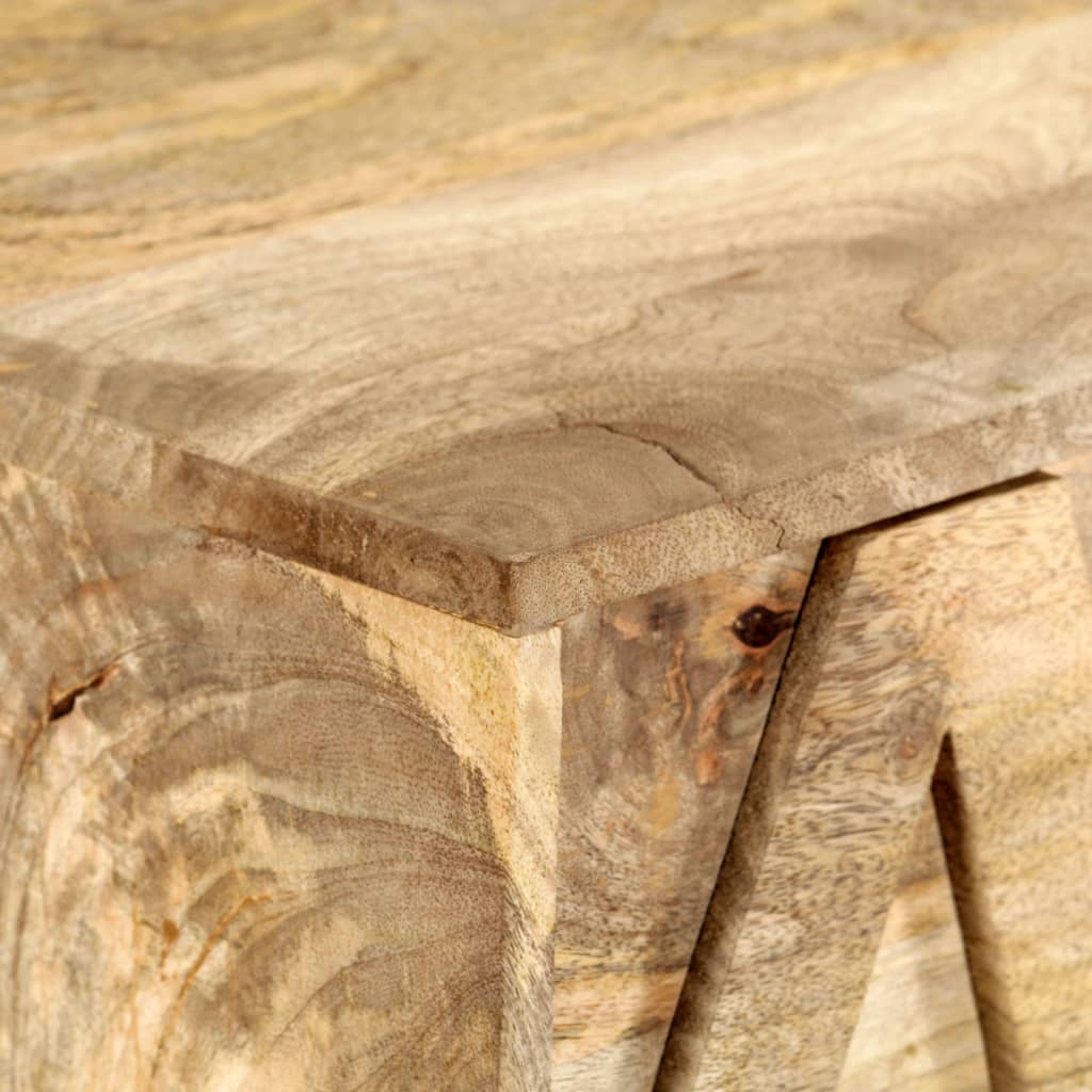 Alphabet Cabinet With 6 Drawers 120X35X79 Cm Solid Mango Wood