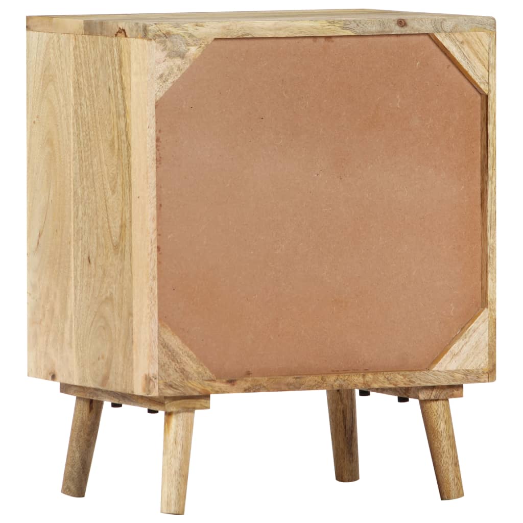 Bedside Cabinet 40X30X50 Cm Solid Mango Wood