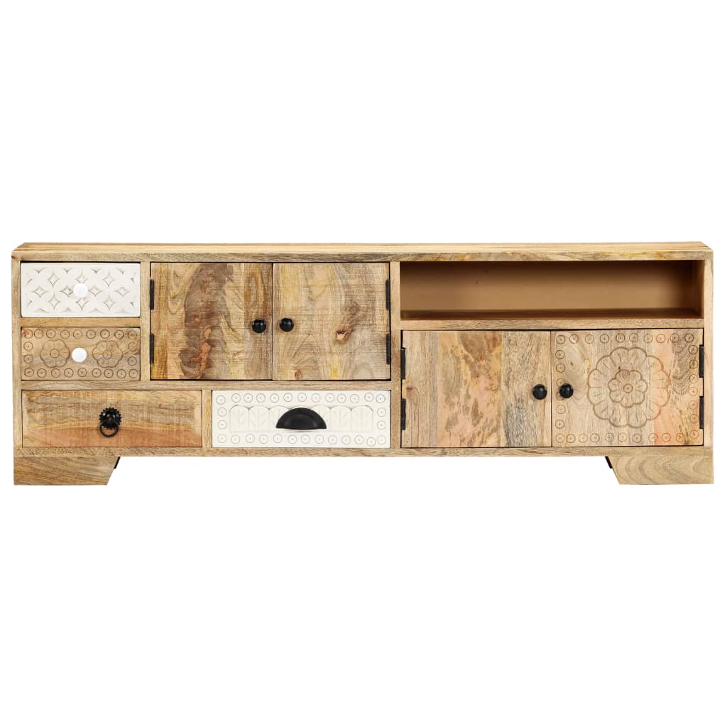 Tv Cabinet 120X30X40 Cm Solid Mango Wood