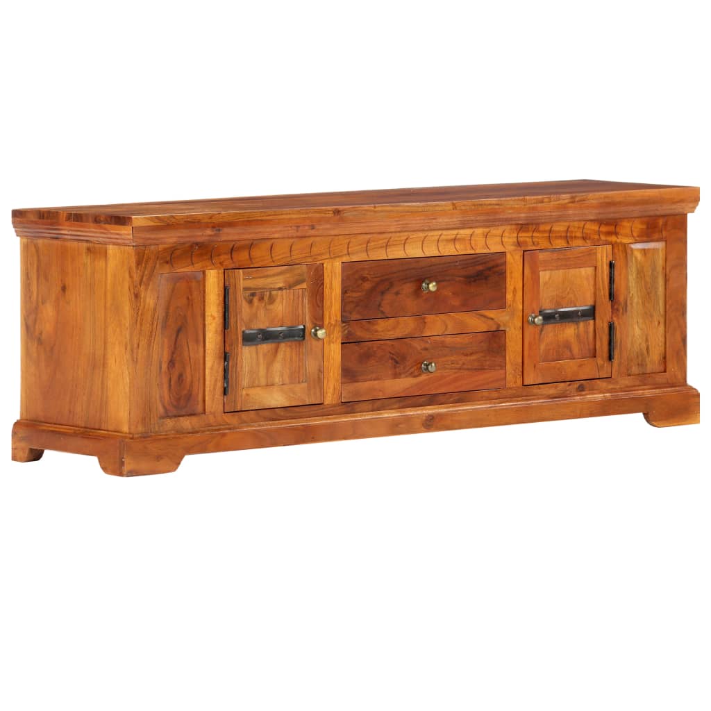 Tv Cabinet 119X30X40 Cm Solid Acacia Wood