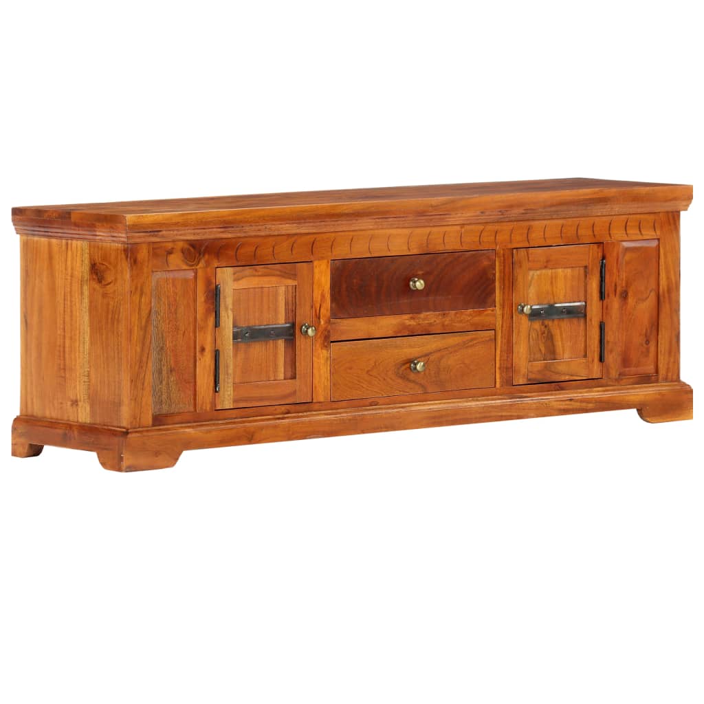 Tv Cabinet 119X30X40 Cm Solid Acacia Wood