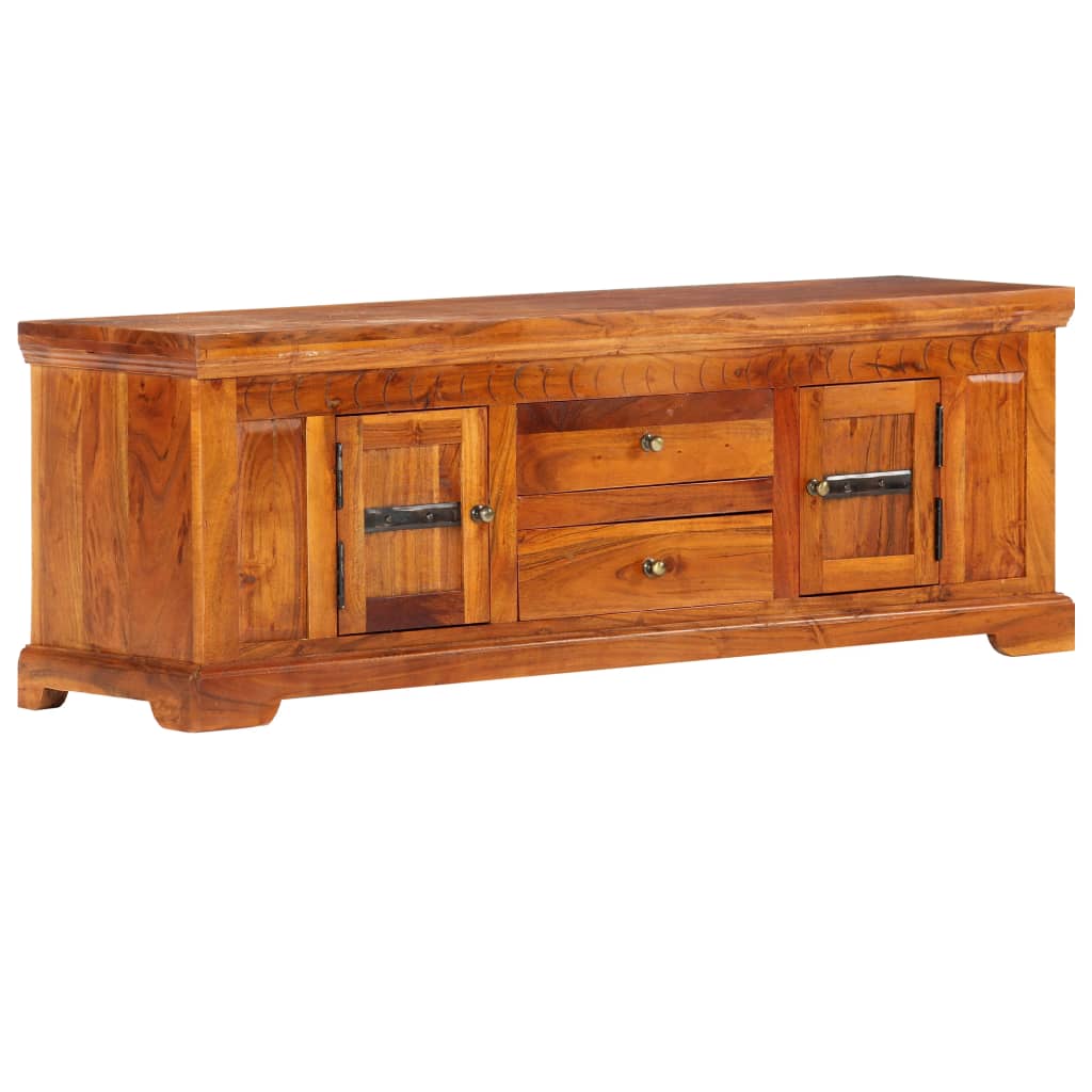 Tv Cabinet 119X30X40 Cm Solid Acacia Wood