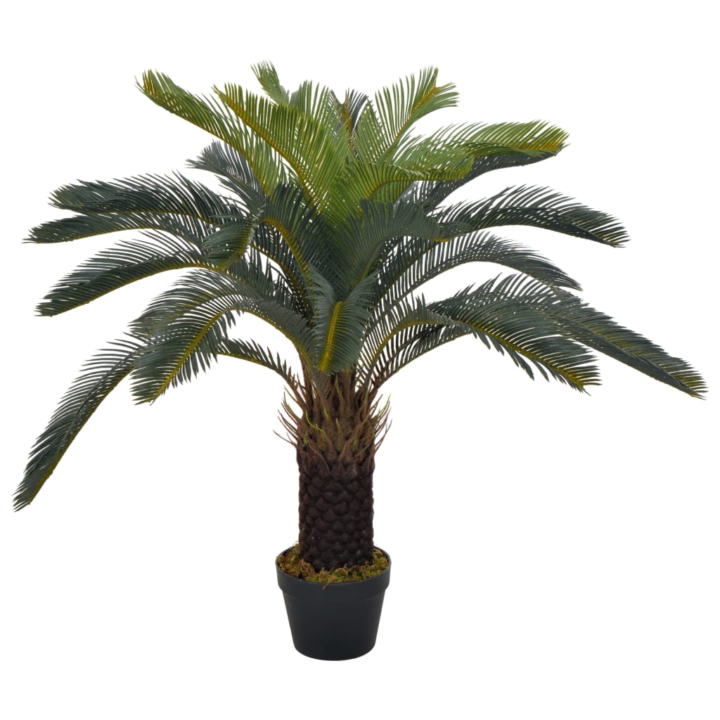 Artificial Plant Cycas Palm With Pot Green