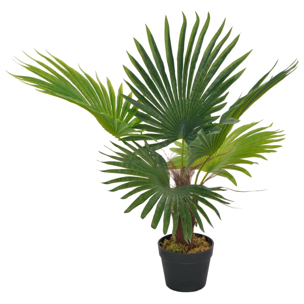 Artificial Plant Palm With Pot Green