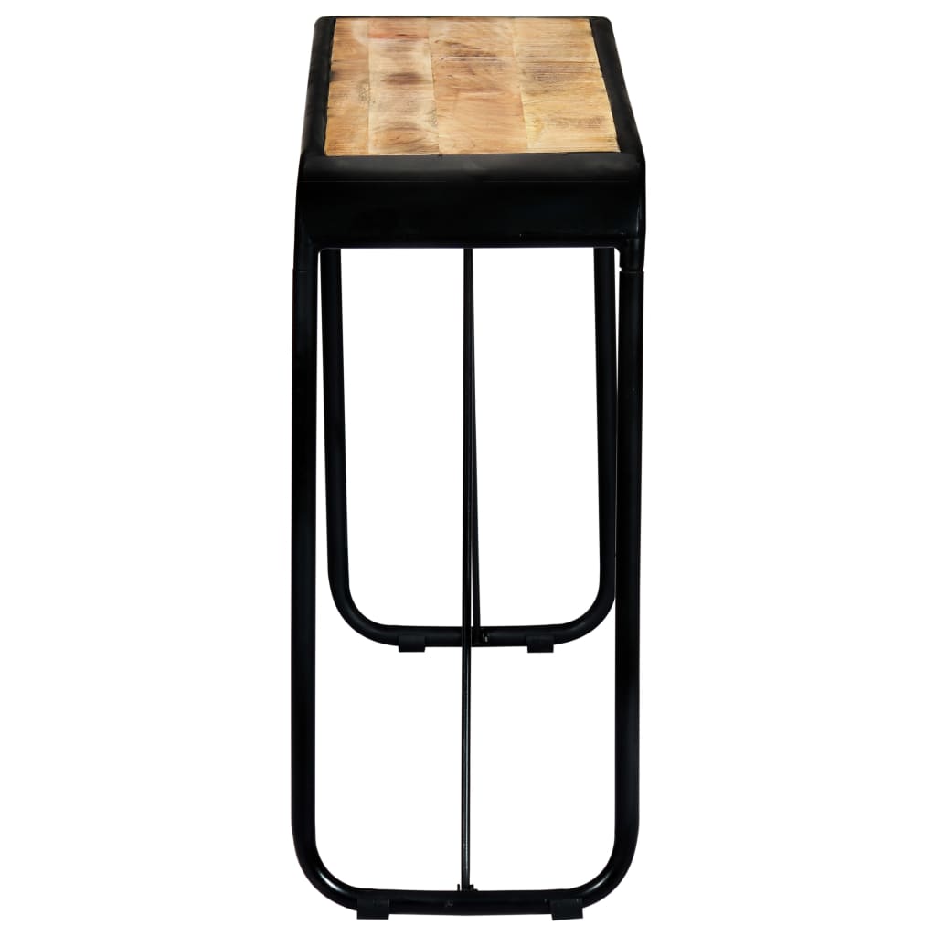 Console Table 140X35X76 Cm Solid Rough Mango Wood