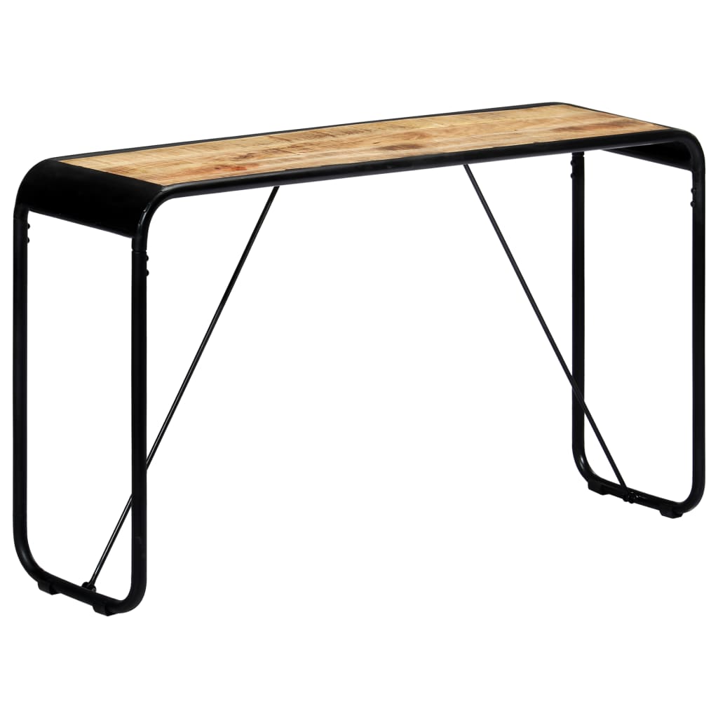 Console Table 140X35X76 Cm Solid Rough Mango Wood