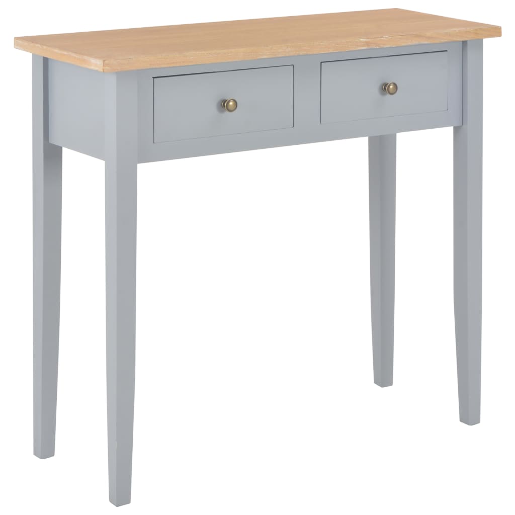 Dressing Console Table Grey 79X30X74 Cm Wood