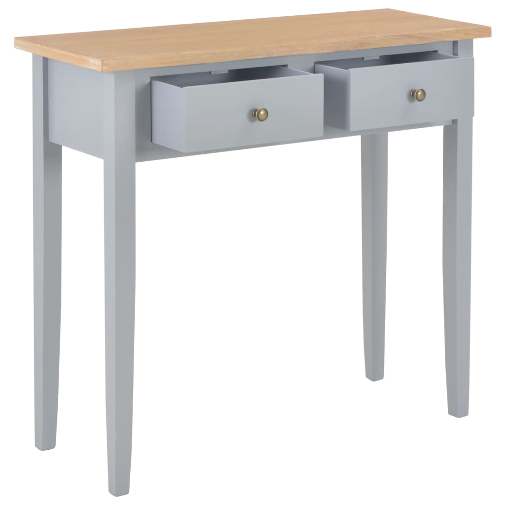Dressing Console Table Grey 79X30X74 Cm Wood