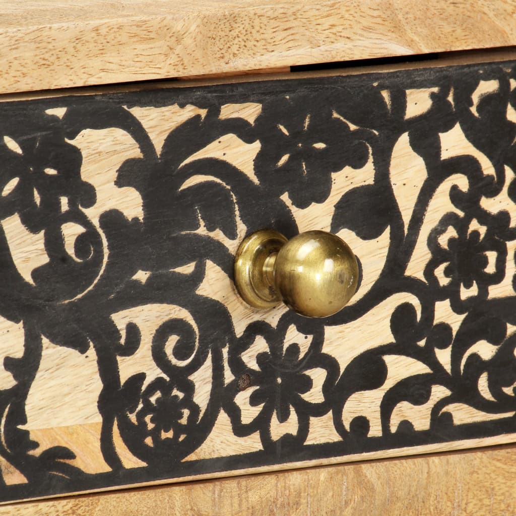 Tv Cabinet 100X30X45 Cm Solid Mango Wood