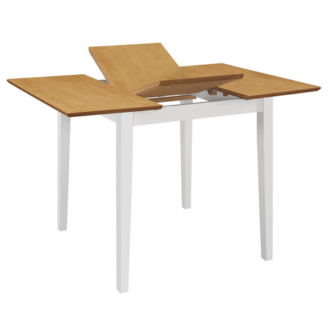 Extendable Dining Table White (80-120)X80X74 Cm Mdf