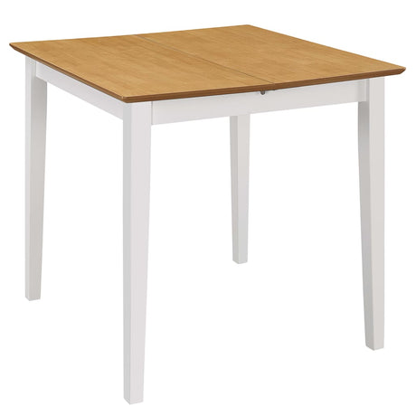 Extendable Dining Table White (80-120)X80X74 Cm Mdf