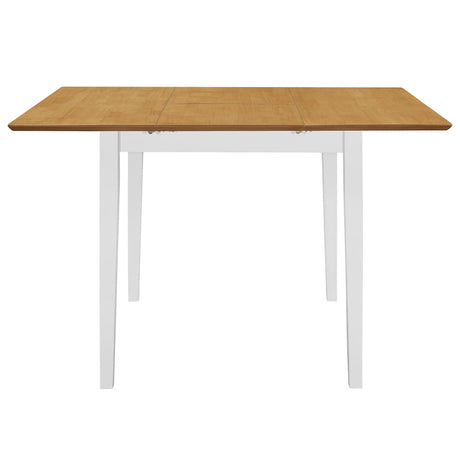Extendable Dining Table White (80-120)X80X74 Cm Mdf