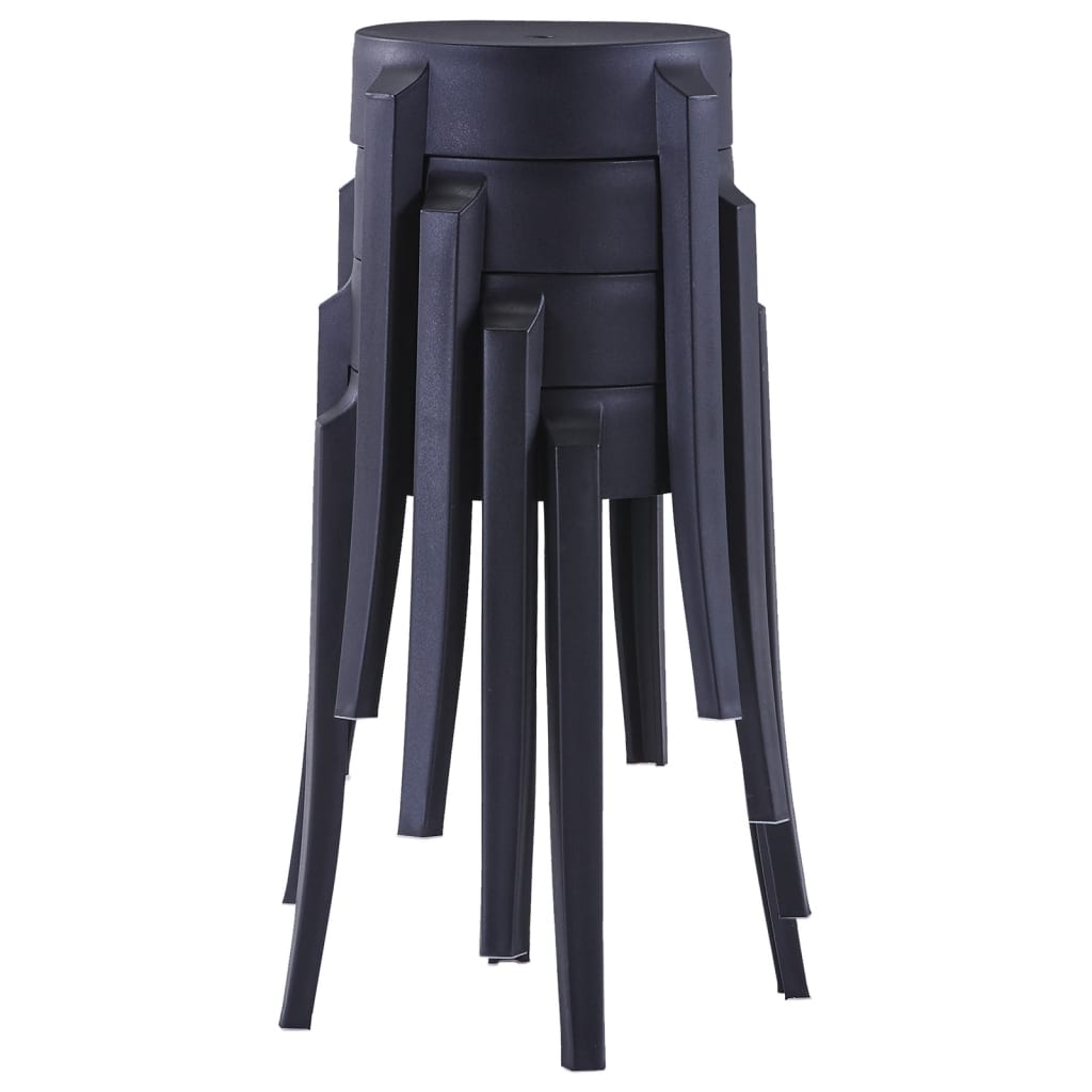 Stackable Stools 4 Pcs Plastic