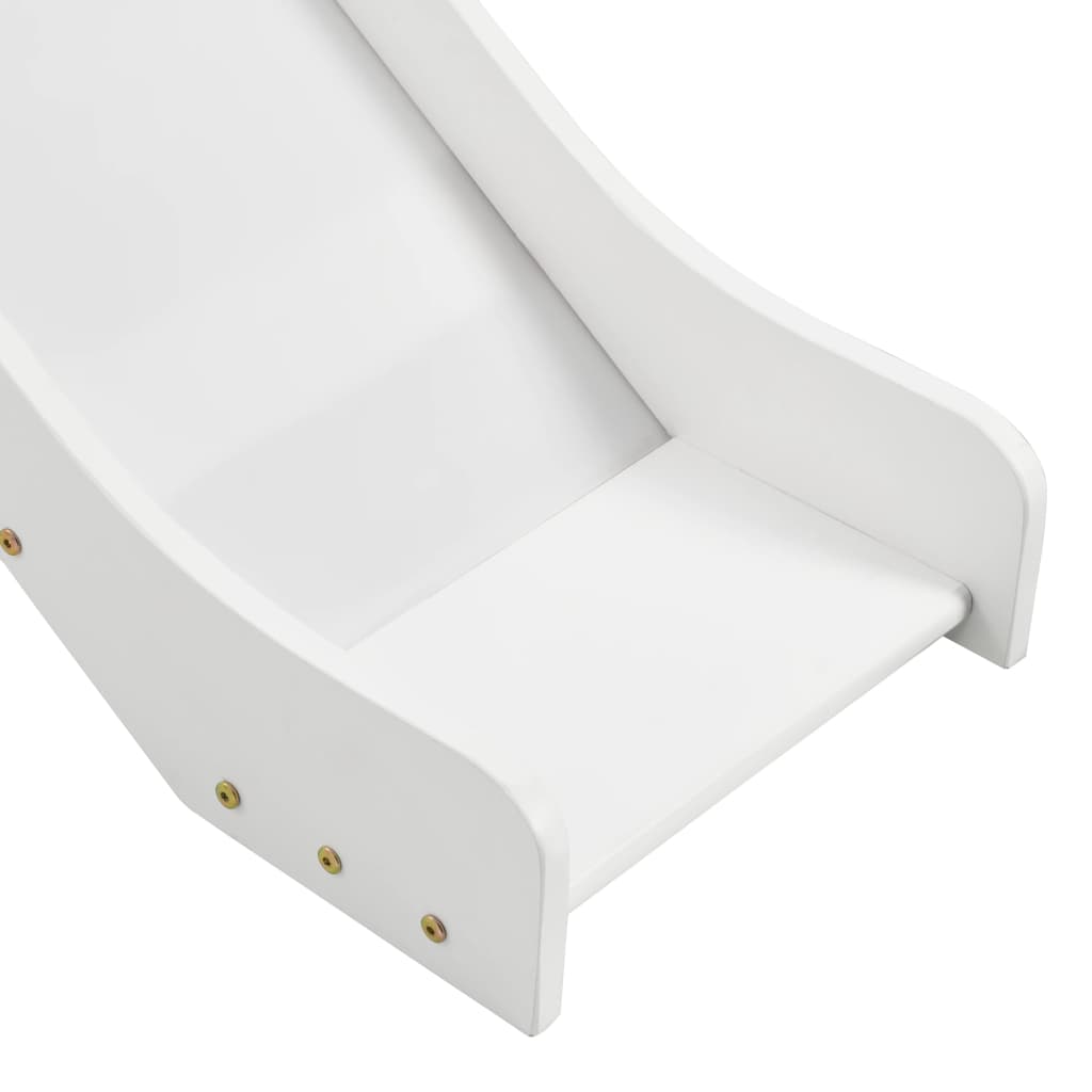 Children's Loft Bed Frame With Slide & Ladder Pinewood 97X208 Cm