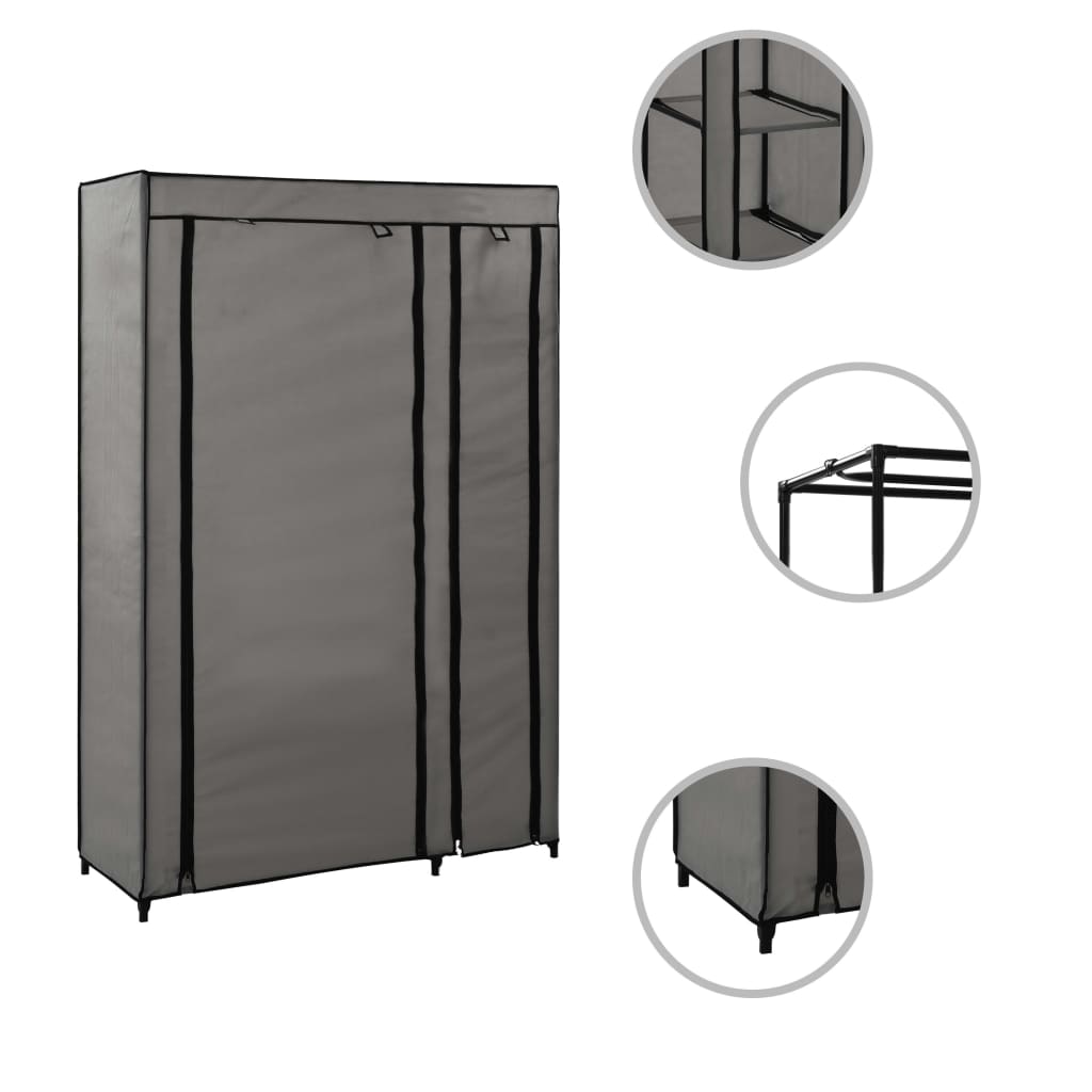 Folding Wardrobe 110X45X175 Cm Fabric