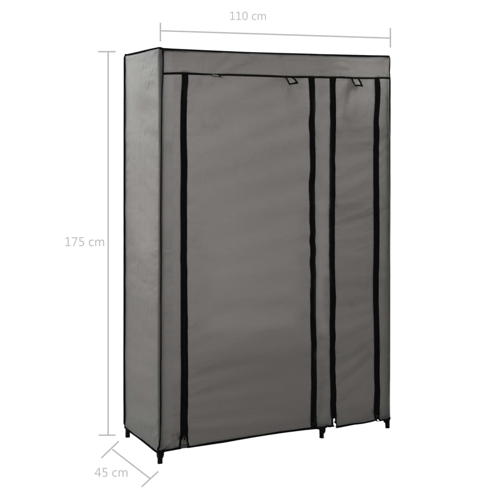 Folding Wardrobe 110X45X175 Cm Fabric