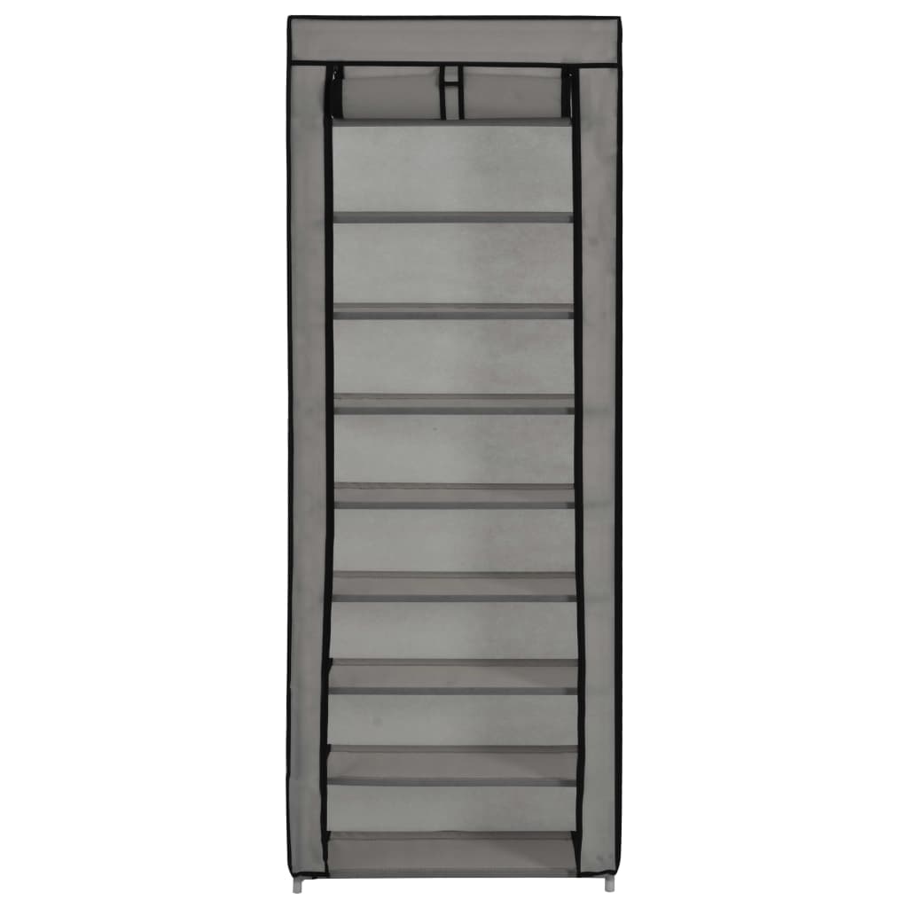 Shoe Cabinet With Cover 57X29X162 Cm Fabric