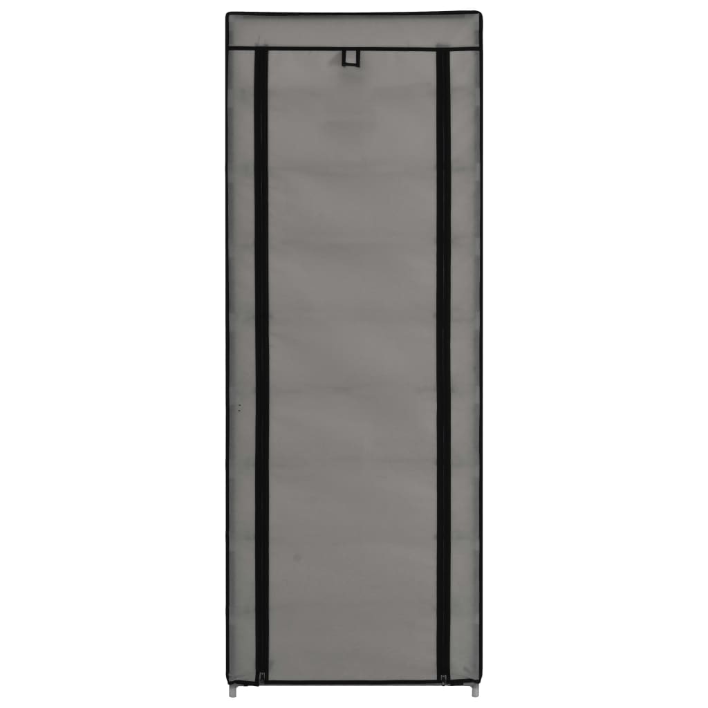 Shoe Cabinet With Cover 57X29X162 Cm Fabric