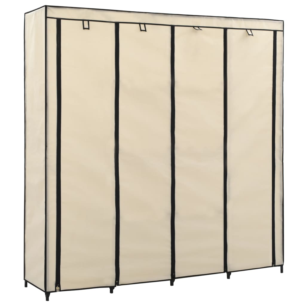 Wardrobe With 4 Compartments 175X45X170 Cm