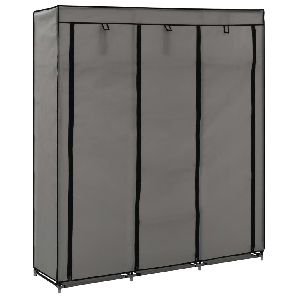Wardrobe With Compartments And Rods 150X45X175 Cm Fabric