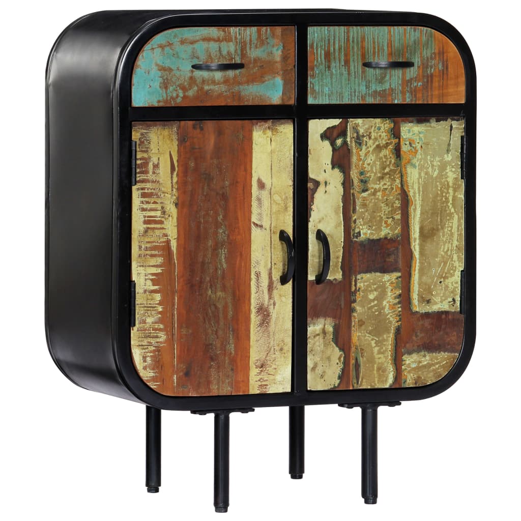 Sideboard 60X30X75 Cm Solid Mango Wood And Iron