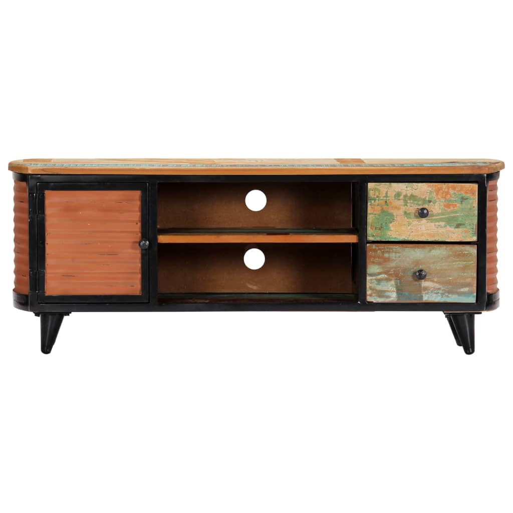 Tv Cabinet 120X30X45 Cm Solid Reclaimed Wood