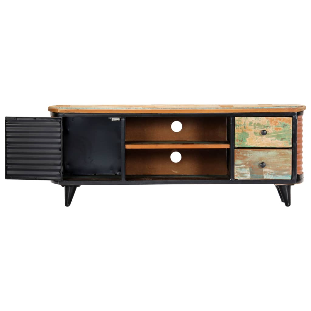 Tv Cabinet 120X30X45 Cm Solid Reclaimed Wood
