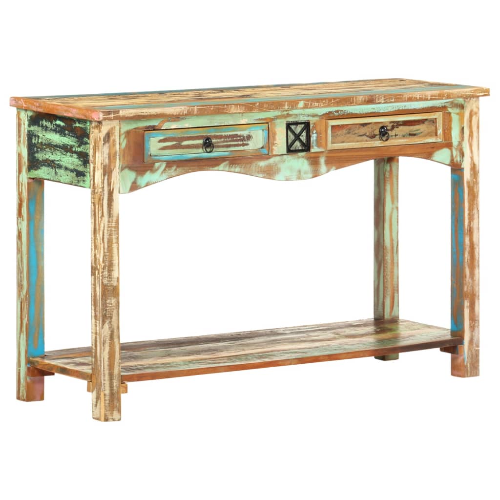 Console Table 120X40X75 Cm Solid Reclaimed Wood