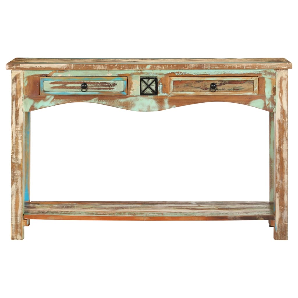 Console Table 120X40X75 Cm Solid Reclaimed Wood