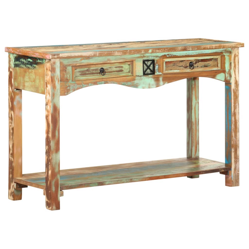 Console Table 120X40X75 Cm Solid Reclaimed Wood