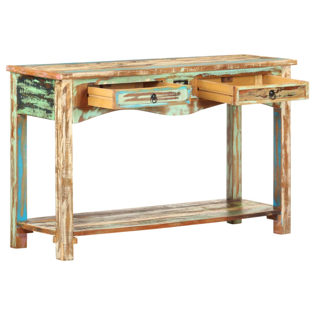 Console Table 120X40X75 Cm Solid Reclaimed Wood