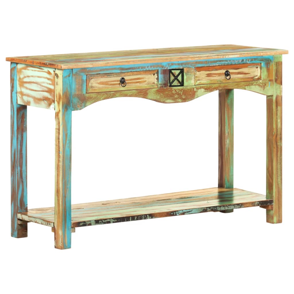 Console Table 120X40X75 Cm Solid Reclaimed Wood