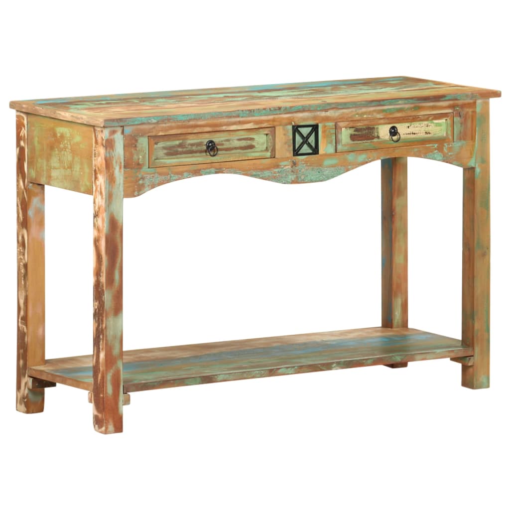 Console Table 120X40X75 Cm Solid Reclaimed Wood