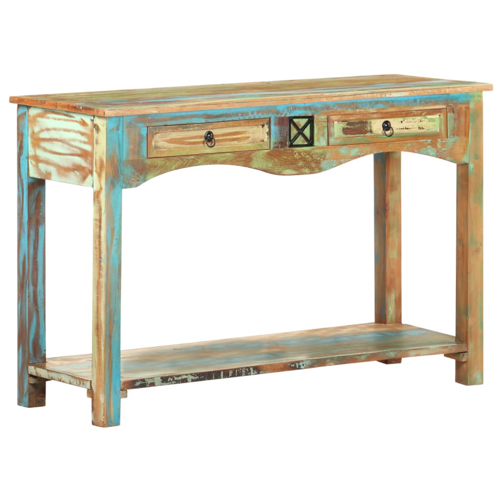 Console Table 120X40X75 Cm Solid Reclaimed Wood