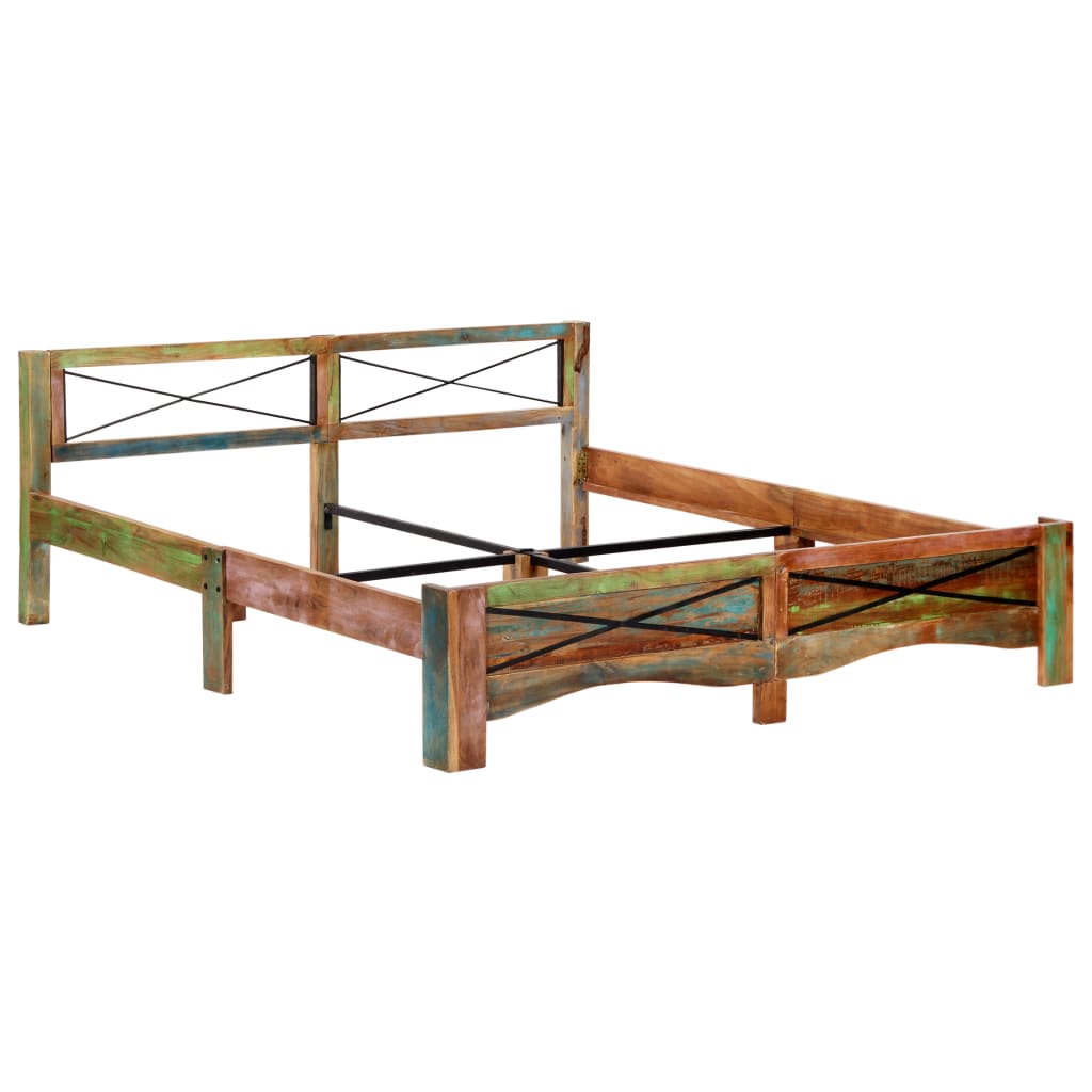 Bed Frame Without Mattress Solid Reclaimed Wood Super King