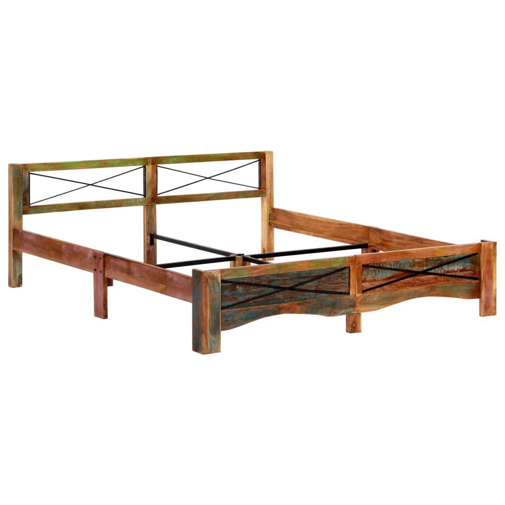 Bed Frame Without Mattress Solid Reclaimed Wood Super King