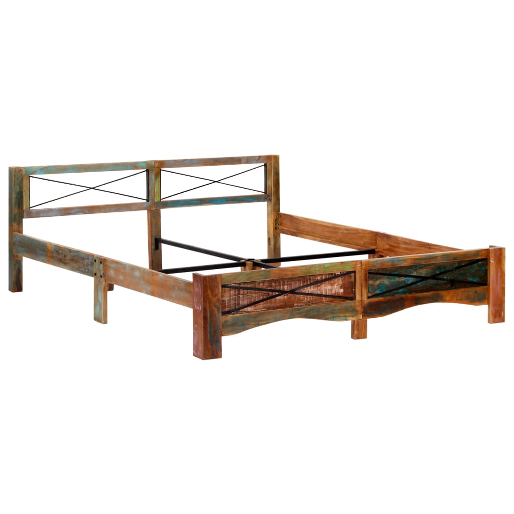 Bed Frame Without Mattress Solid Reclaimed Wood Super King