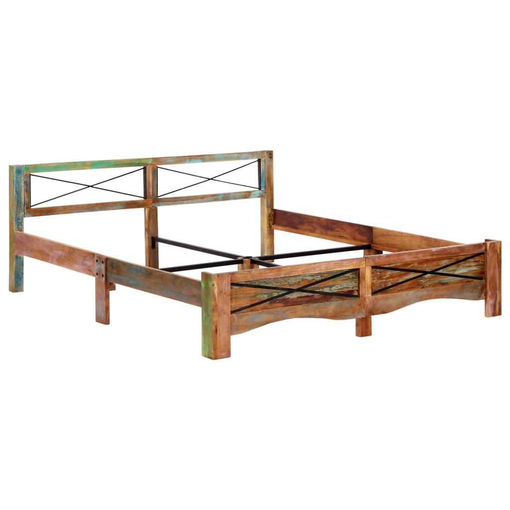 Bed Frame Without Mattress Solid Reclaimed Wood Super King