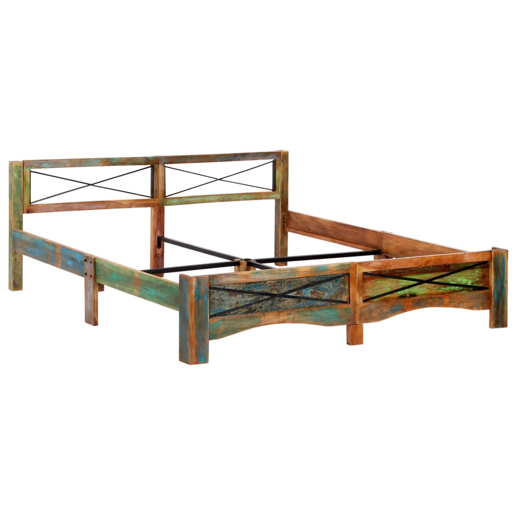 Bed Frame Without Mattress Solid Reclaimed Wood Super King