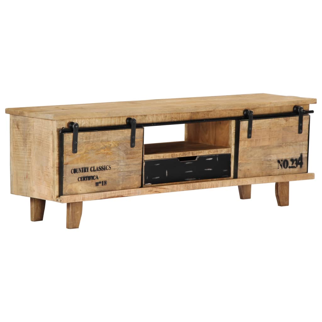 Tv Cabinet 120X30X40 Cm Solid Mango Wood