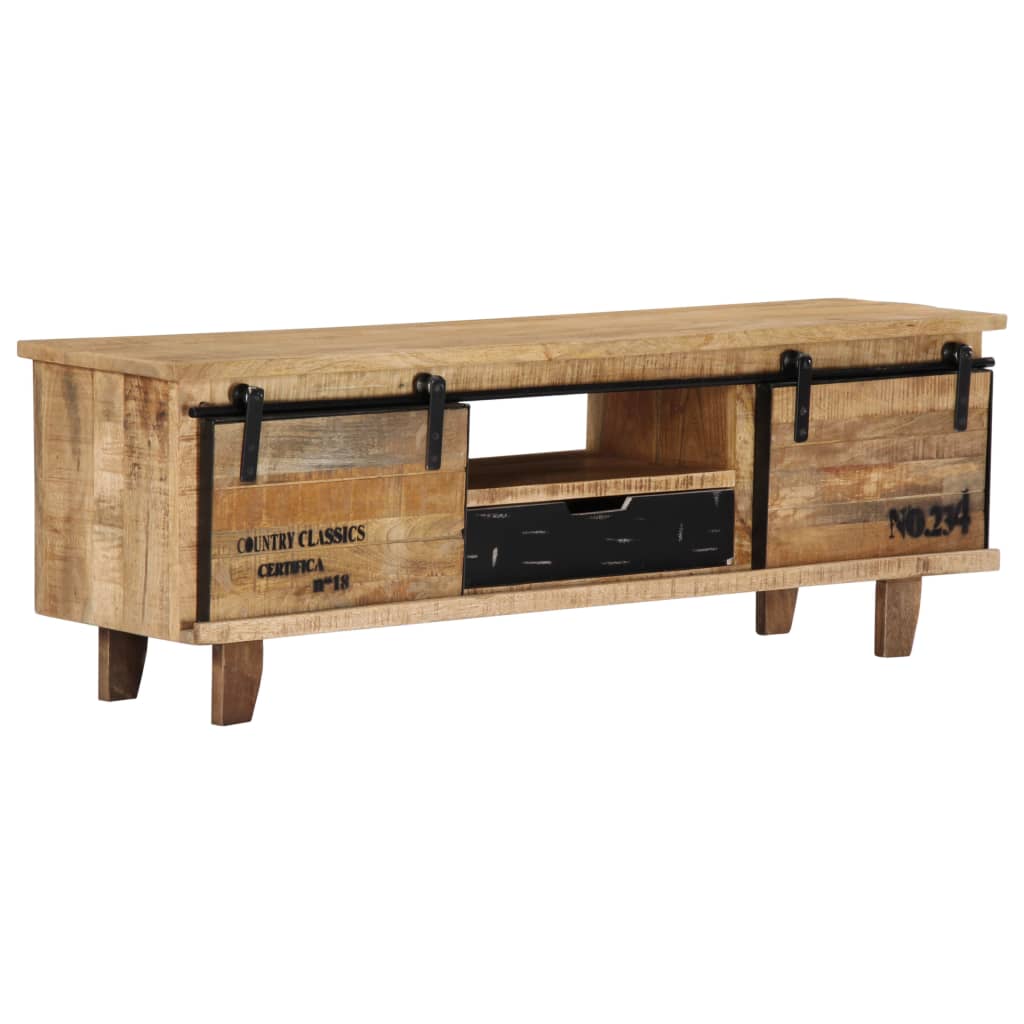 Tv Cabinet 120X30X40 Cm Solid Mango Wood