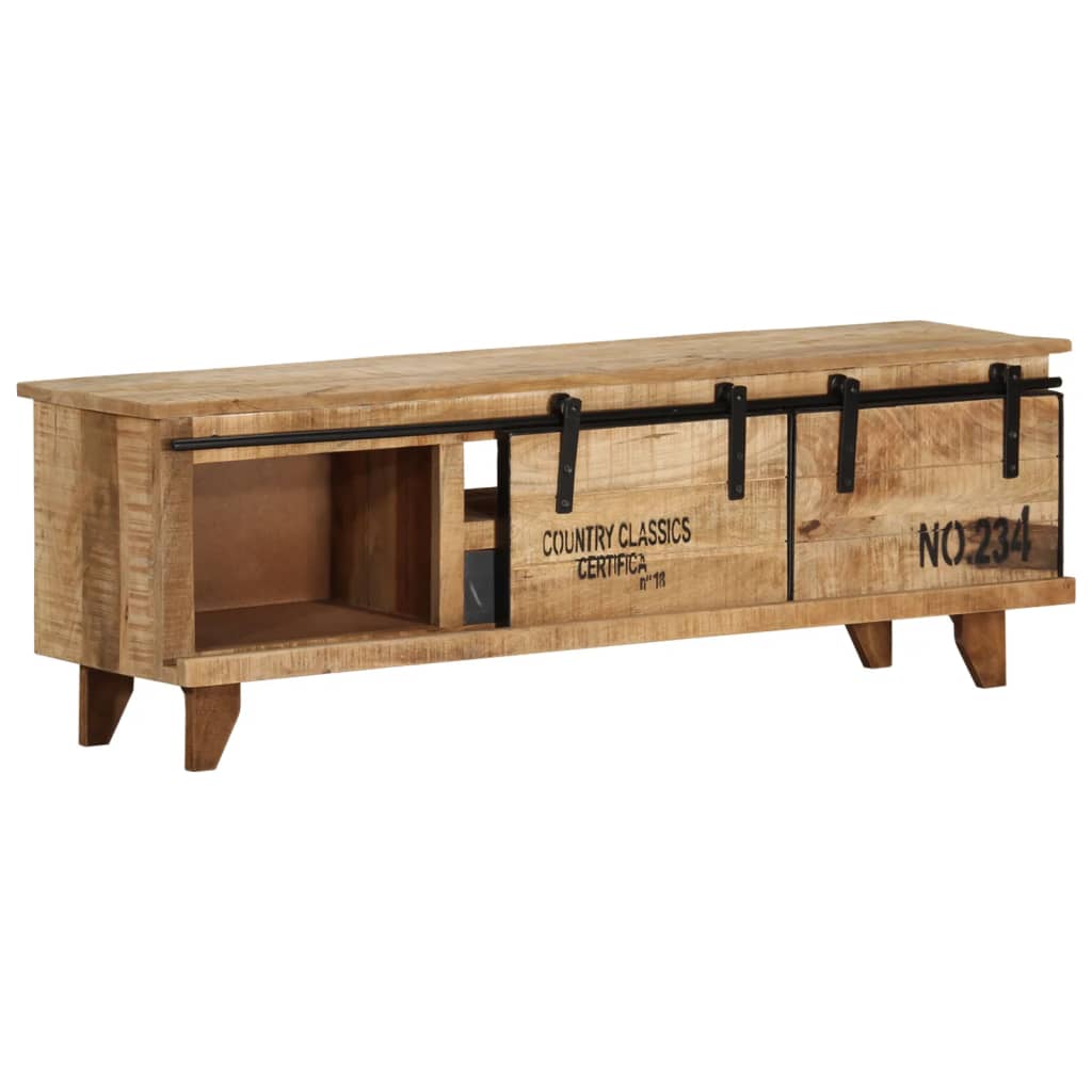 Tv Cabinet 120X30X40 Cm Solid Mango Wood